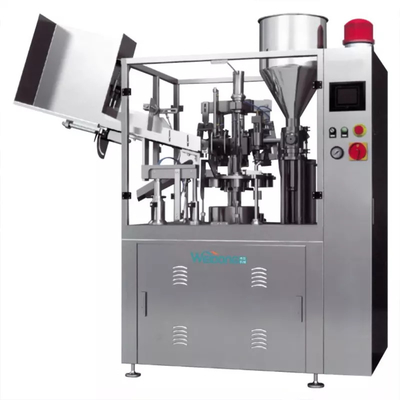 Mesin Pengisian Dan Penyegel Tabung Pasta Gigi 220V/380V Semi Otomatis