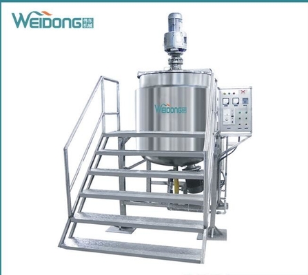 Mesin Pencampur Lotion Otomatis 5.5KW, Mesin Pembuat Krim Tubuh Antirust