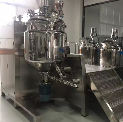Pneumatic Lotion Kosmetik Emulsifier Mixer 50 Liter SUS304 SUS316