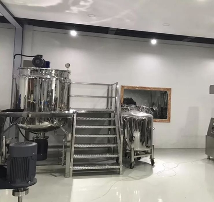 Pneumatic Lotion Kosmetik Emulsifier Mixer 50 Liter SUS304 SUS316