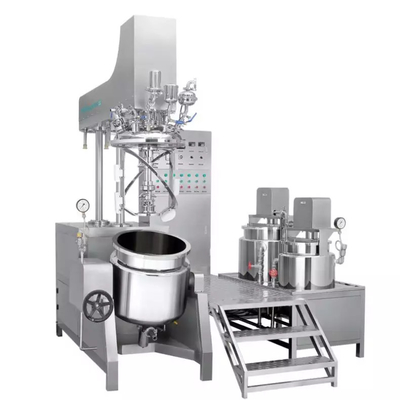 Stabil 7.5KW Vacuum Emulsifier Homogenizer Mixer Untuk Kosmetik