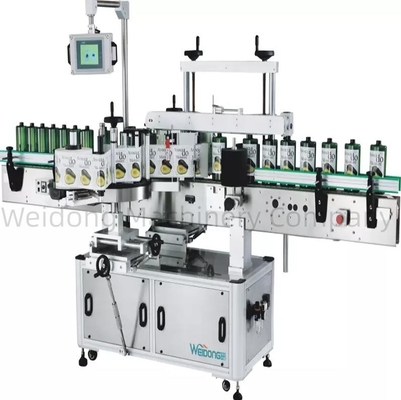 SUS304 PLC Mesin Pelabelan Stiker Sisi Ganda, Mesin Pelabelan Otomatis Antirust