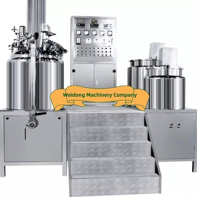 Mesin Pengaduk Krim Kosmetik Antirust, Pengaduk Krim Homogenizer Vakum Stabil