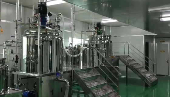 Mesin Vacuum Body Cream Emulsifier Mixer Kosmetik 63RPM Anti Bocor