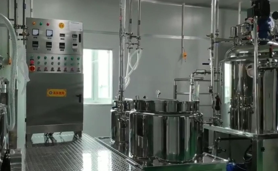 Mesin Vacuum Body Cream Emulsifier Mixer Kosmetik 63RPM Anti Bocor