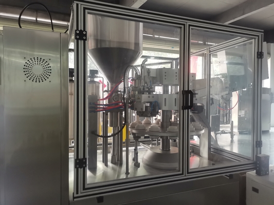 8000BPH Aluminium Tube Filing Dan Sealing Machine Untuk Pipa Komposit
