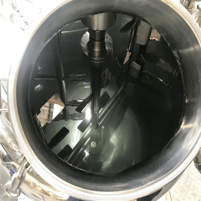 4200 R / Min Sterilisasi Kecepatan Tinggi Mesin Pengaduk Emulsifier Dua Arah Stainless Steel Panci Pengemulsi Kosmetik