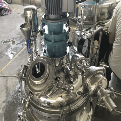 4200 R / Min Sterilisasi Kecepatan Tinggi Mesin Pengaduk Emulsifier Dua Arah Stainless Steel Panci Pengemulsi Kosmetik