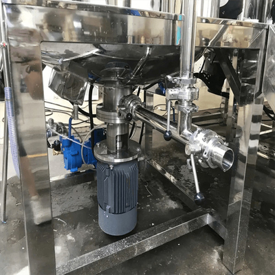 4200 R / Min Sterilisasi Kecepatan Tinggi Mesin Pengaduk Emulsifier Dua Arah Stainless Steel Panci Pengemulsi Kosmetik
