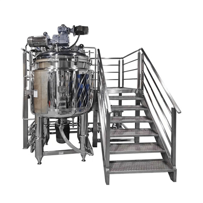 Mesin Mixer Pembuat Vakum Emulsifying Homogenizer Tank SUS304 / 316 Mesin pencampur dan pengemulsi besar
