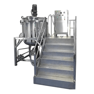 Mesin Mixer Pembuat Vakum Emulsifying Homogenizer Tank SUS304 / 316 Mesin pencampur dan pengemulsi besar