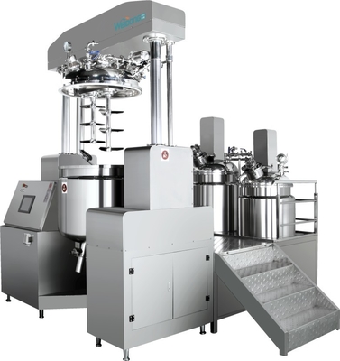 Stainless Steel Cosmetic Emulsifier Mixer Dengan Kontrol PLC Kapasitas 5000L