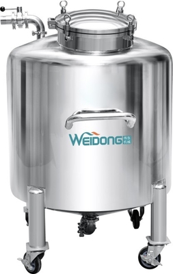 Tangki Penyimpanan Stainless Steel Steril Untuk Air Murni Kapasitas 50L Hingga 20T