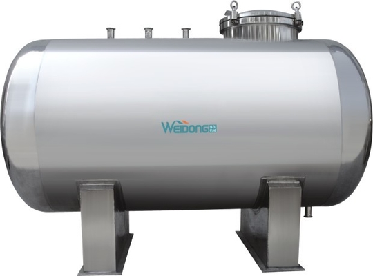 Tangki Penyimpanan Stainless Steel Steril Untuk Air Murni Kapasitas 50L Hingga 20T