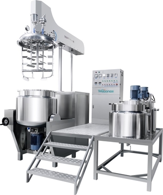 Mixer Pengemulsi Kosmetik Otomatis Poros Ganda Mudah Dibersihkan