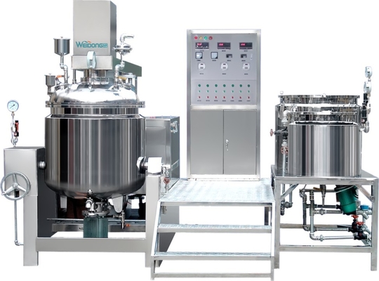 Mixer Pengemulsi Kosmetik Otomatis Poros Ganda Mudah Dibersihkan