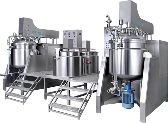 Mixer Pengemulsi Kosmetik Stainless Steel Dengan Kontrol PLC Daya 2.2-30KW