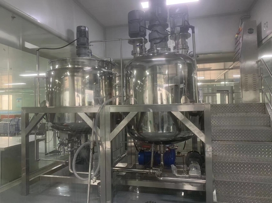 Metode Pemanas Uap Agitator Mixer Cair Stainless Steel