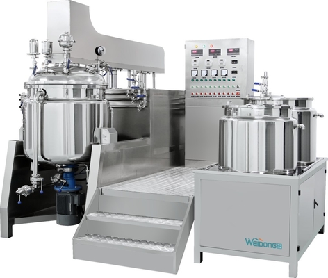 Mixer Pengemulsi Kosmetik 50L-2000L Dengan Pemanasan Sistem Vakum