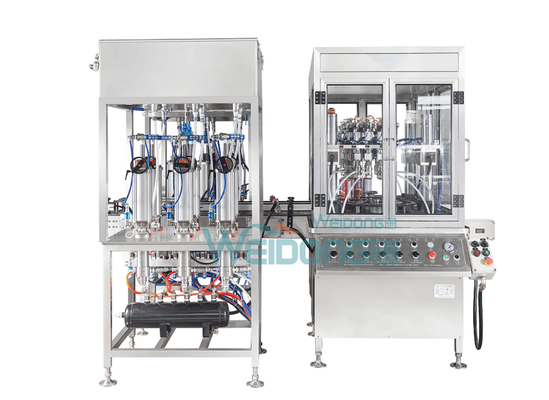 PLC Mesin Pengisian Aerosol Dua Unit Lini Produksi Kecepatan Tinggi
