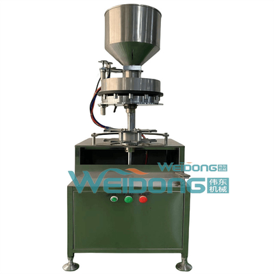 Mesin pengisian cairan kosmetik dari stainless steel dengan akurasi pengisian berulang ± 1%