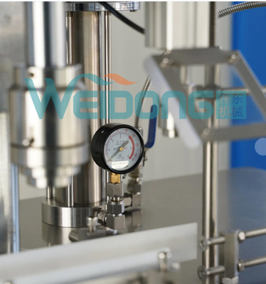SUS304 Mesin Pengisian Aerosol Semiautomatik Semprotan Tubuh Parfum Aman Untuk Dioperasikan