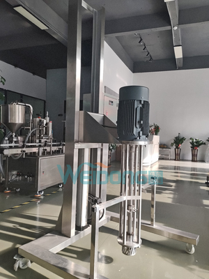 5L-2000L Cosmetic Emulsifier Mixer Dengan Motor Portable Pneumatic Lifting 0.37kw-15kw