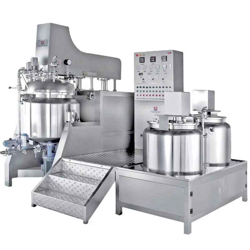 4200 R / Min Sterilisasi Kecepatan Tinggi Mesin Pengaduk Emulsifier Dua Arah Stainless Steel Panci Pengemulsi Kosmetik