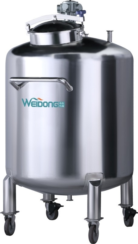 Tangki Penyimpanan Stainless Steel Steril Untuk Air Murni Kapasitas 50L Hingga 20T