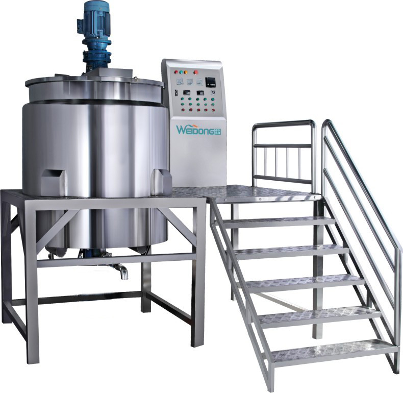 60 r/m 2000L Single Layer Mixing Tank Untuk Produk Cair